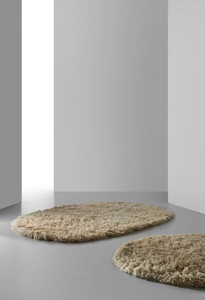 Wool rugs, Saari rug, 200 x 250 cm, off-white, White