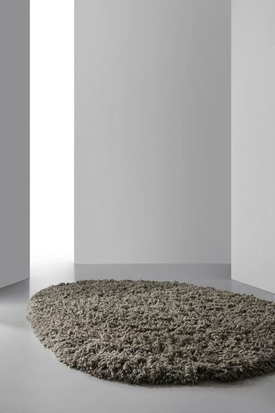 Wool rugs, Saari rug, 200 x 250 cm, natural grey, Gray