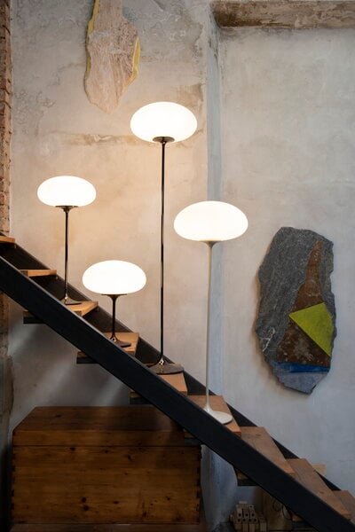 Bordslampor, Stemlite bordslampa, 42 cm, dimbar, svart krom, Vit