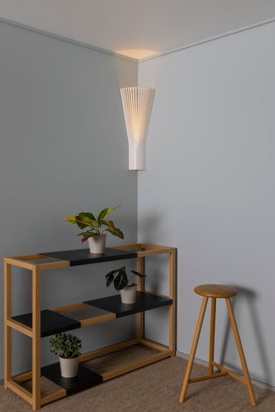 Vägglampor, Secto 4236 vägglampa för hörn, 60 cm, vit, Vit