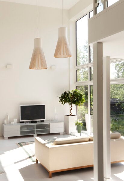 Pendant lamps, Secto 4201 pendant 45 cm, white, White