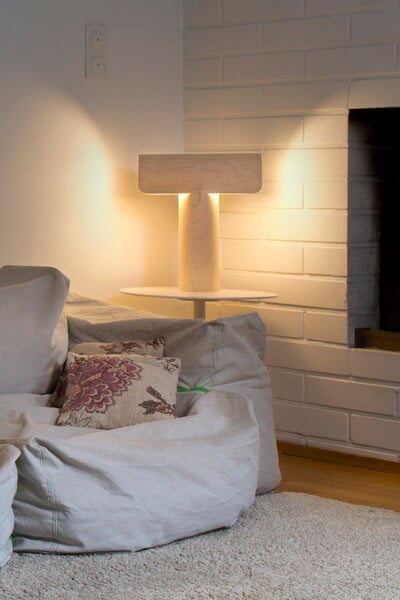 Table lamps, Teelo 8020 table lamp, natural birch, Natural