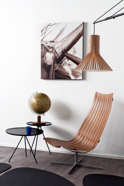 Pendant lamps, Puncto 4203 pendant, walnut, Natural