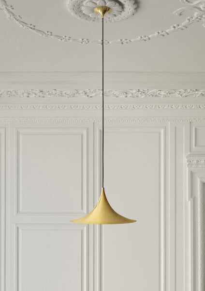 Pendant lamps, Semi pendant 47 cm, brass, Gold