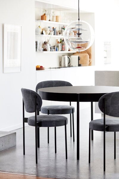 Ruokapöydät, Series 430 ruokapöytä 120 cm, musta laminaatti, Musta