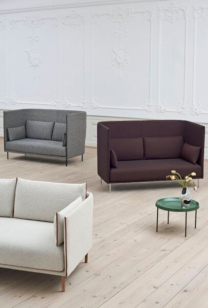 Sofas, Silhouette Sofa 3-Sitzer, Coda 100/Sense cognacfarben – Eiche ge, Weiß