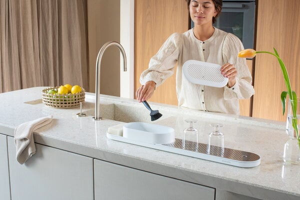 Brabantia SinkStyle organiser and drying tray, Mineral Infinite white ...