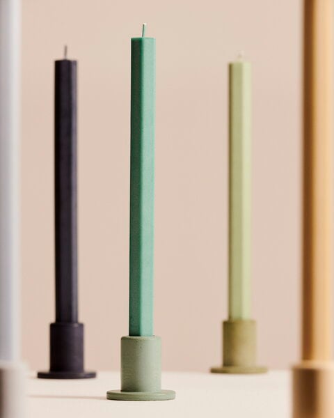 Candles, Square candle, emerald green, Green