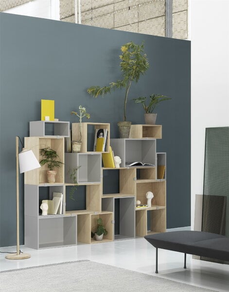 Shelving units, Stacked 2.0 shelf module, large, oak , Natural