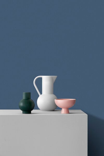 Carafes & jugs, Strøm pitcher, vaporous grey, White