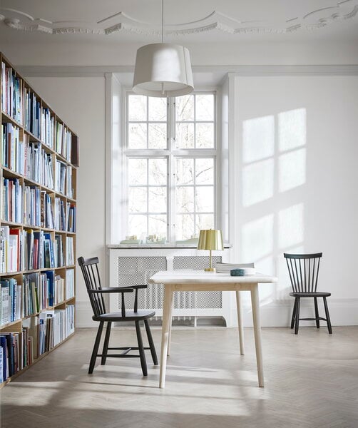 Dining chairs, Lilla Åland armchair, white, Black
