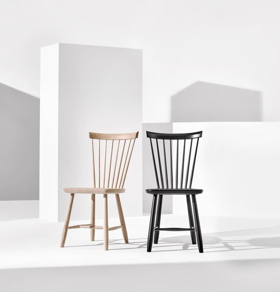 Dining chairs, Lilla Åland chair, black, Black