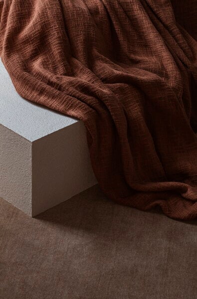 Throws & bed covers, Dale bed throw, 260 x 260 cm, rust, Brown