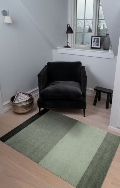 Altri tappeti, Tappeto Stripes horizontal, 90 x 130 cm, verde, Verde