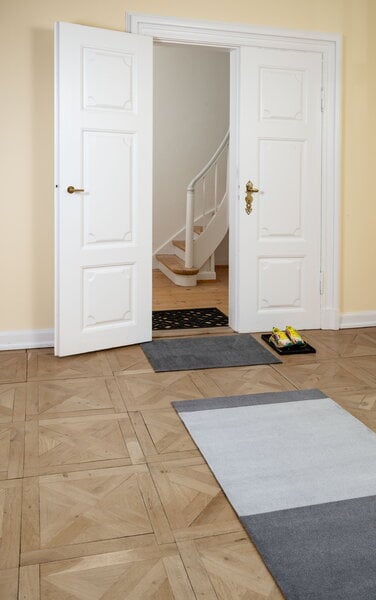 Other rugs & carpets, Stripes horizontal floor mat, 60 x 90 cm, grey, Gray