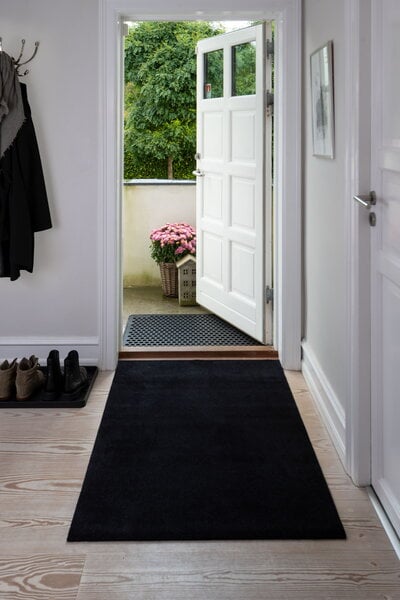 Other rugs & carpets, Uni color rug, 90 x 130 cm, black, Black