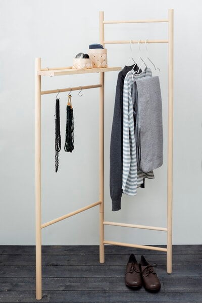 Coat stands, Tikas clothes rack, birch, Natural