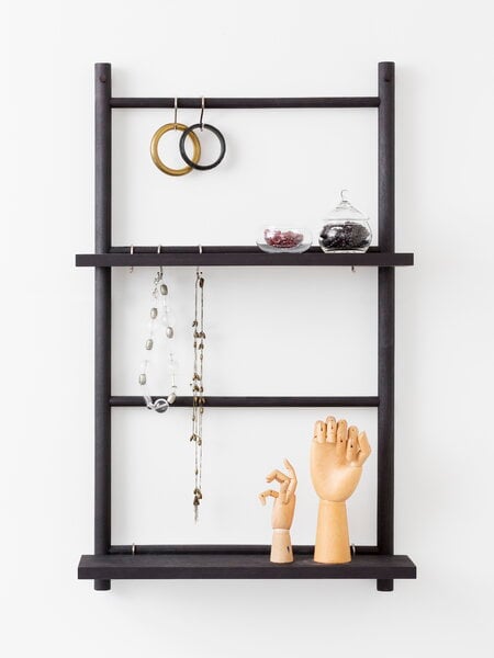 Wall shelves, Tikas shelf, black, Black