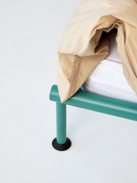 Bed frames, Tamoto bed, 160 x 200 cm, mint turquoise - Linara 499, Green