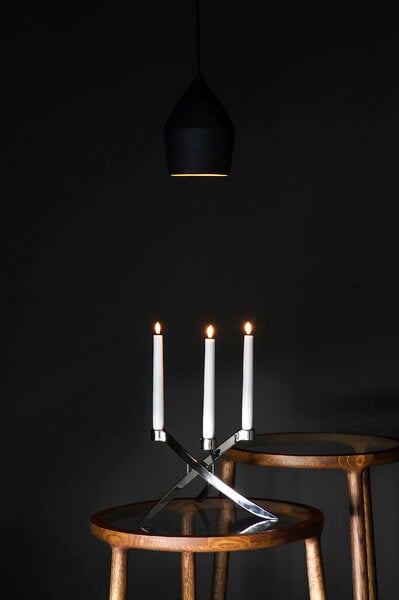 Kerzen, LED Mini-Spitzkerze 2 Stück, 1,3 x 12 cm, Nordic White, Weiß