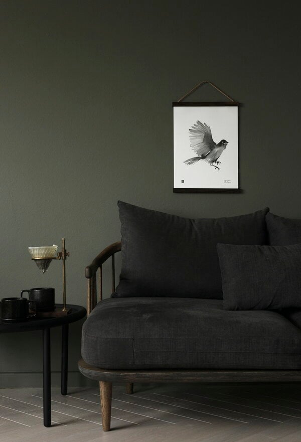 Posters, Siberian Jay poster, 30 x 40 cm, White