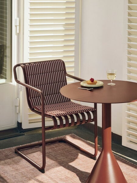 HAY Palissade Cone table, 70 cm, iron red | Finnish Design Shop