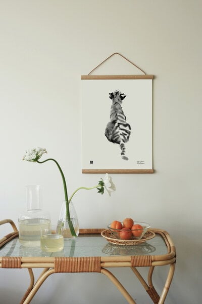 Poster, Tiger Cub Poster, 30 × 40 cm, Schwarz & weiß