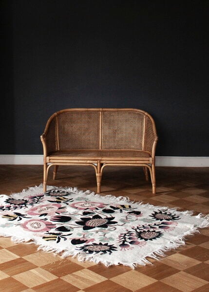 Wool rugs, Bombroo rug, 125 x 185 cm, light pink, Multicolour