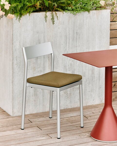 Patio tables, Palissade Cone table, 65 x 65 cm, iron red, Red