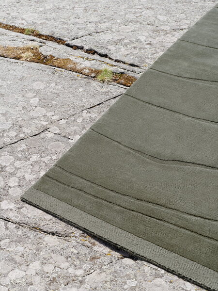 Rock Design Rug Roots Living Rock rug, mud grey | Finnish Design Shop