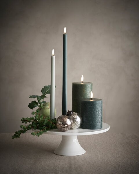 Kynttilät, LED kruunukynttilä, 32 cm, 2 kpl, pine green, Vihreä