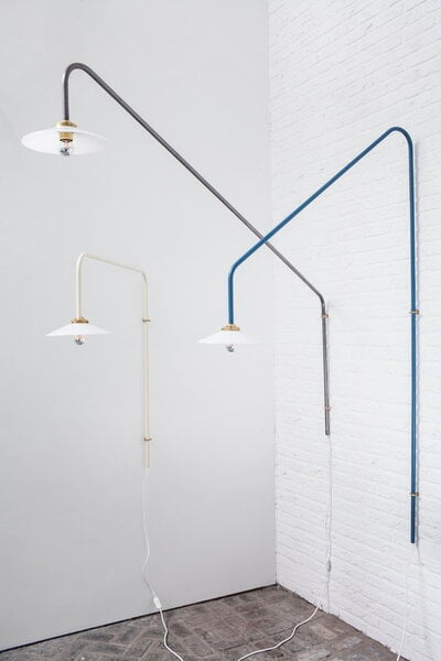 Lampade da parete, Hanging Lamp n1, acciaio, Argento