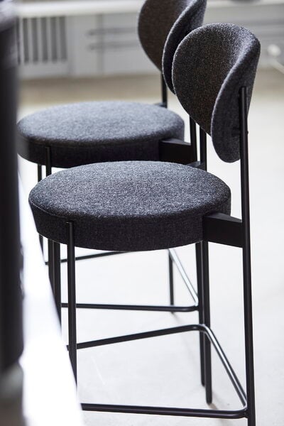 Dining chairs, Series 430 bar chair, dark grey, Gray