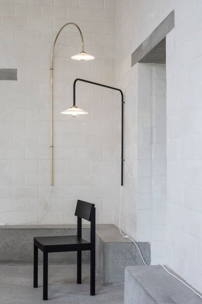 Lampade da parete, Hanging Lamp n5, dimmerabile, nera, Nero