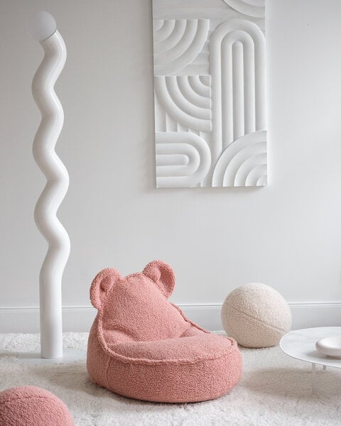 Kids' furniture, Bear beanbag chair, guava pink, Pink