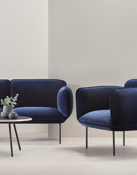 Armchairs & lounge chairs, Nakki 1-seater, dark blue, Blue