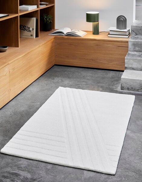 Wool rugs, Kyoto rug, 90 x 140 cm,  off white, White