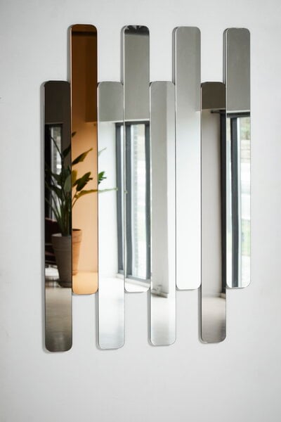 Wall mirrors, Logs mirror, 3 mirrors, Gray