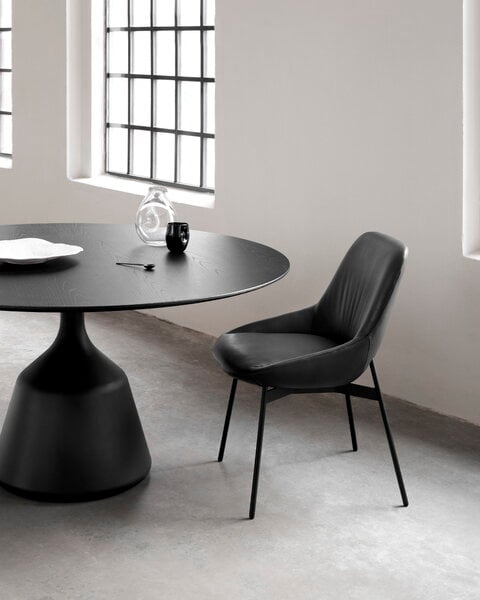Dining tables, Coin dining table, 150 cm, black - oak black, Black