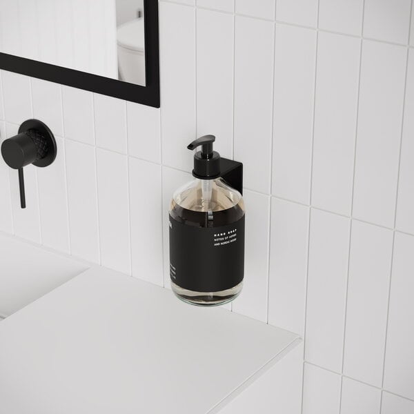 Bathroom accessories, Hand soap holder, black, Black