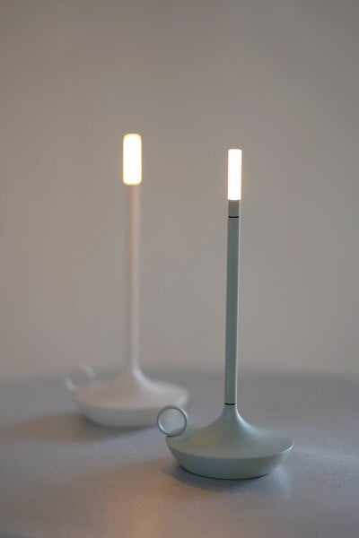 Portable lamps, Wick portable table lamp, sage green, Green