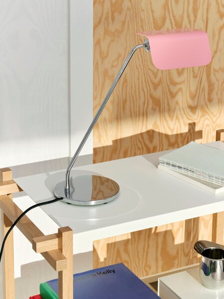 Table lamps, Apex desk lamp, Luis pink, Silver