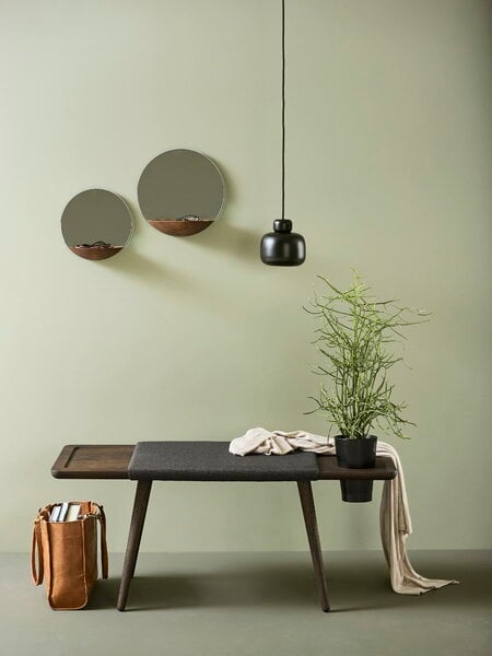 Pendant lamps, Stone pendant, small, black, Black