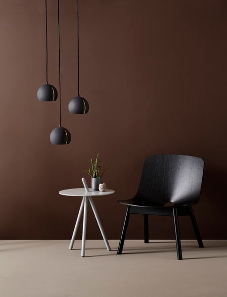 Pendant lamps, Gap pendant, round, black, Black