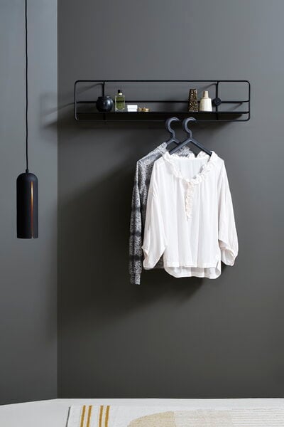 Coat hangers, Illusion hanger, set of 3, black, Black