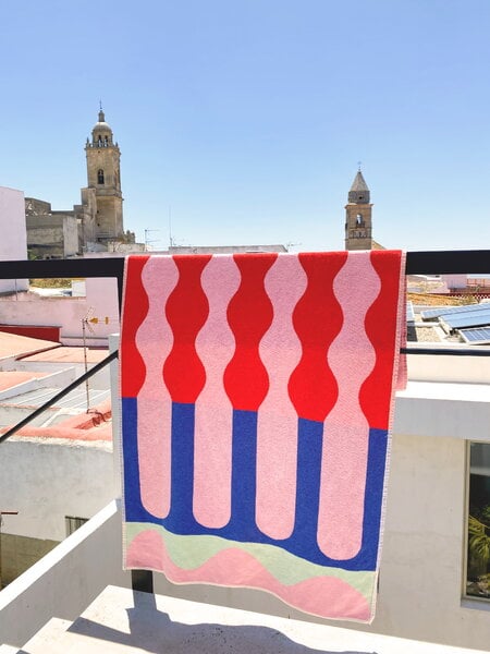 Badehandtücher, Santa Monica XL Handtuch, 100 x 180 cm, mehrfarbig, Mehrfarbig