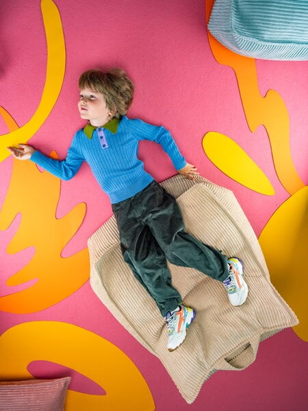 Mobili per bambini, Pouf a sacco Big Lounger, pink mousse, Rosa