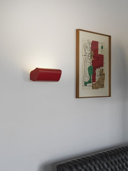 Wall lamps, Applique Radieuse wall lamp, red, Red