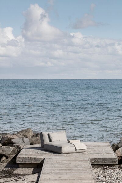 Liegestühle und Liegen, Stay Day Bed, L, Wolkengrau, Grau