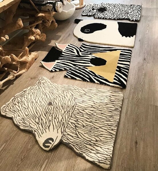 Kids' rugs, Bear rug, Gray